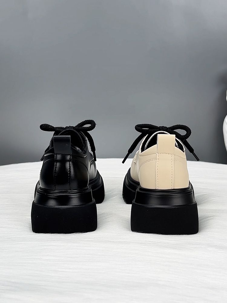 Echte Plattform Loafers Weibliche 2025 Neue Ankunft Frühling Und Herbst Britischen Stil College Kleine Mann Höhe-Erhöhen_voghion.com