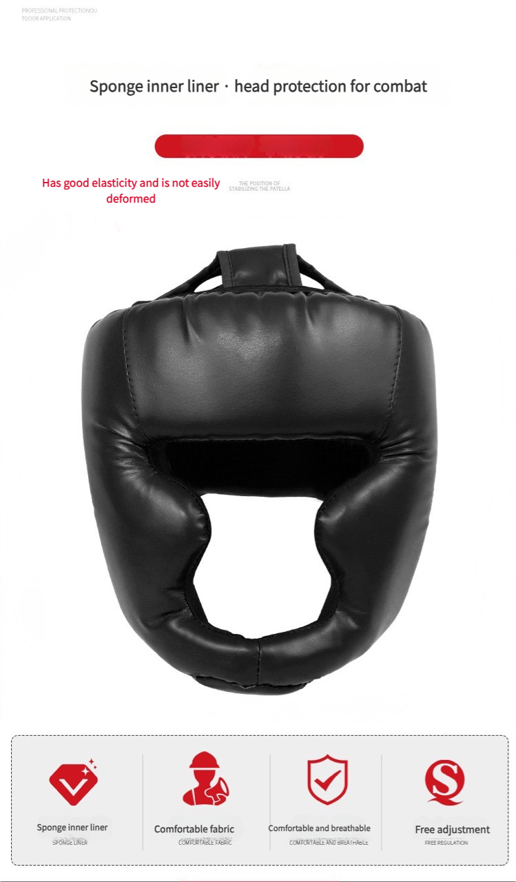 Protezione per la testa da boxe Sanda Monkey Face per adulti_voghion.com