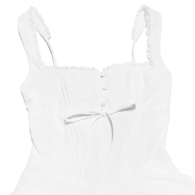 Varrukateta naiste temperamentne Camisole pitsist seljata kleit_voghion.com