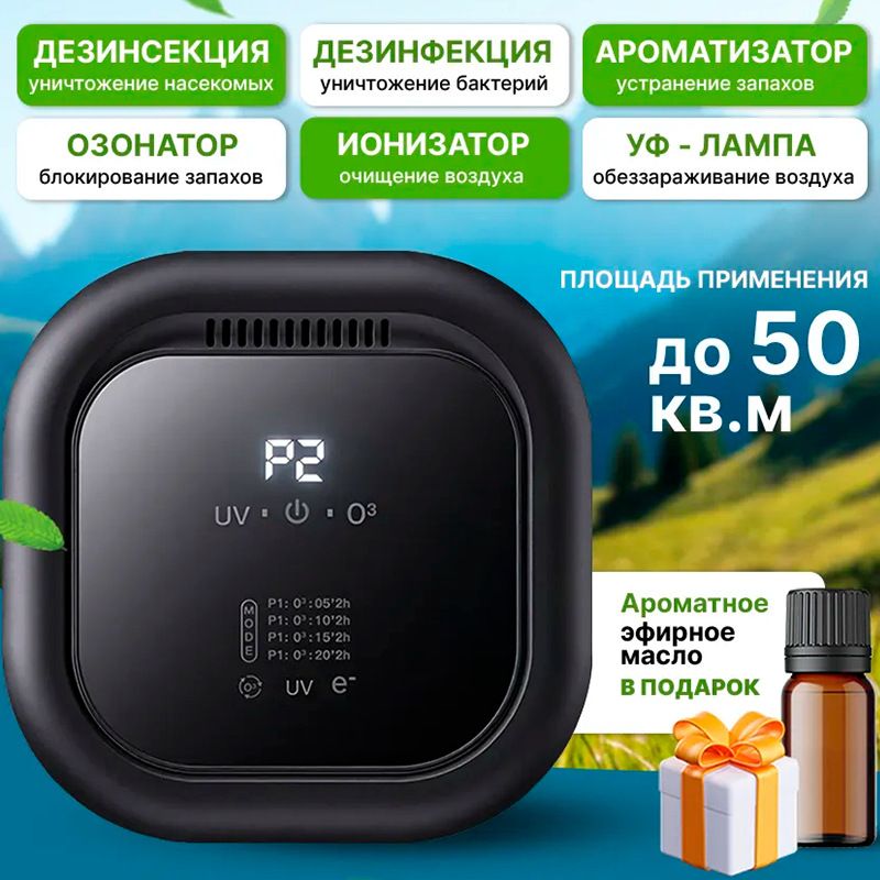 Purificatore d'aria UV e generatore di ozono, sterilizzatore per scarpiera da bagno, area per animali domestici, elimina muffe, batteri e formaldeide_voghion.com