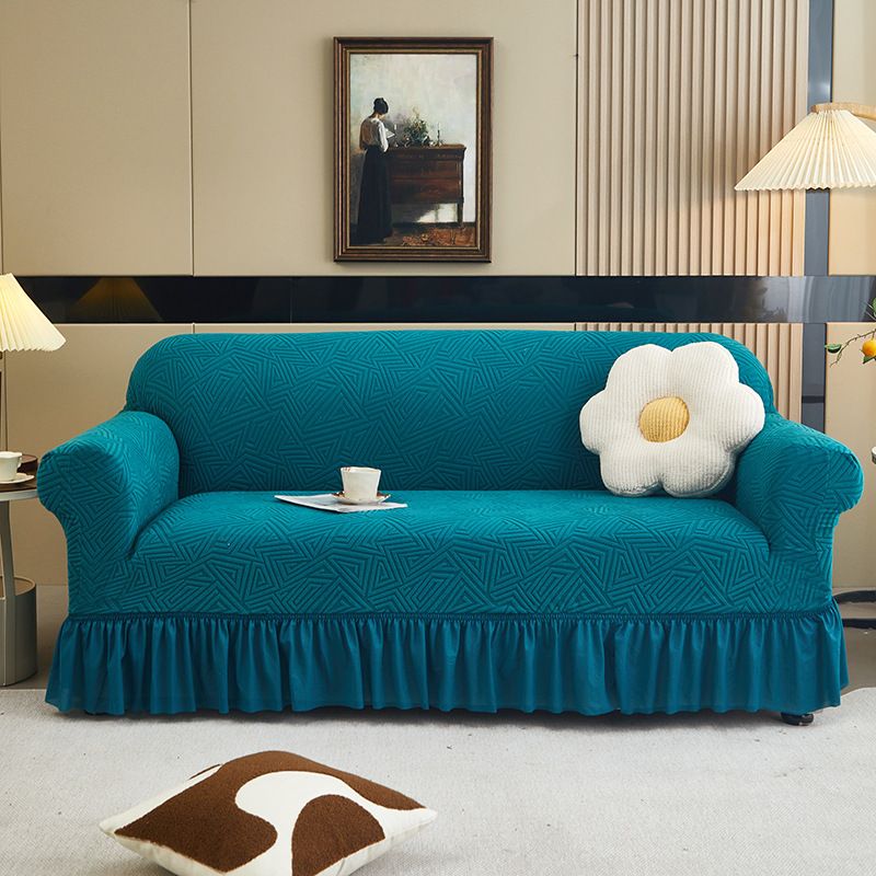 Jacquard Elastic Sofa Covers With Full Coverage & Skirt Hem – Universal Stretch Slipcovers For 1/2/3/4-Seater Couches_voghion.com