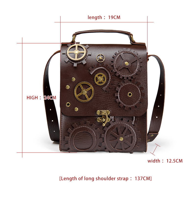 Steampunk retro frauen mit einem schulter schräg Satchel handtasche_voghion.com
