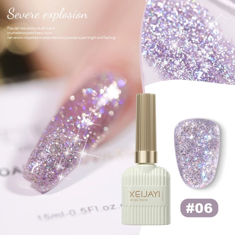 Nails Art & Tools Internet-Berühmtheit gebrochener Diamant-Glitzerkleber neues Produkt brillanter Disco-Pulverkleber Nagelkunst gebrochener Diamantkleber_voghion.com