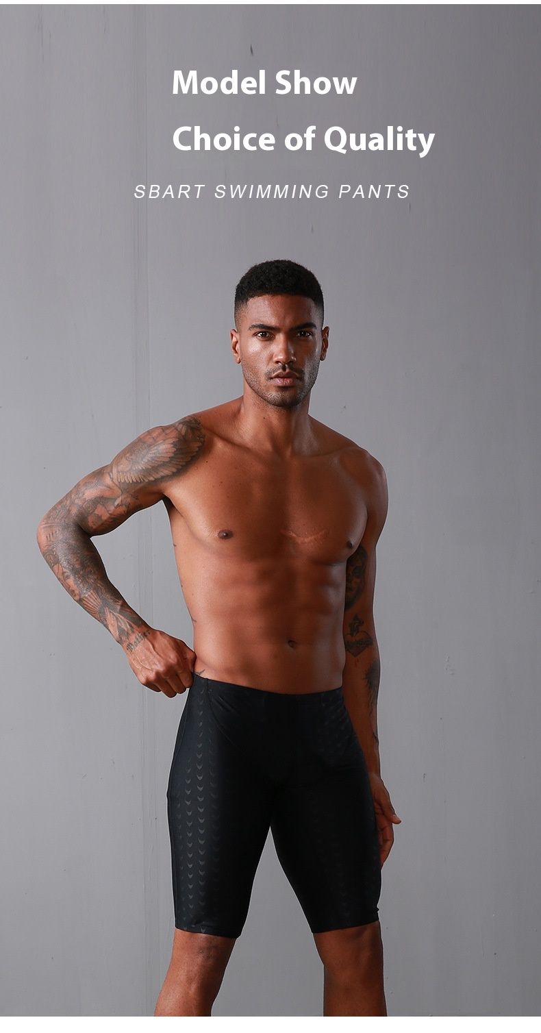 Quick drying 5-point swimsuit, pants, men's anti awkwardness large flat angle new swimming equipment set_voghion.com