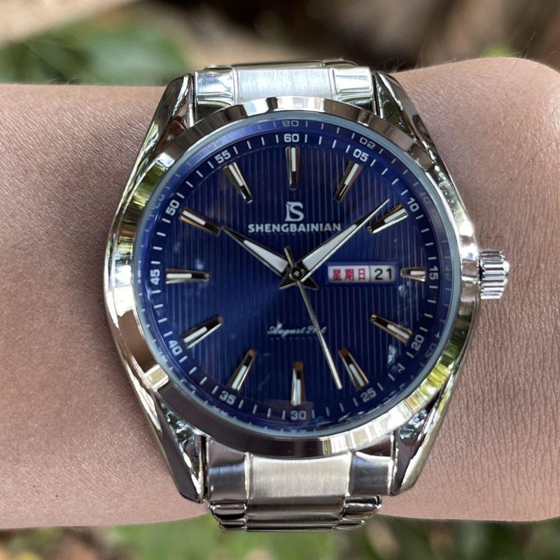 Double Calendar, New Watch Men's Automatic Mechanical Watch Simple Casual Steel Belt Waterproof Hollow Men's Watch Famous Watch_voghion.com