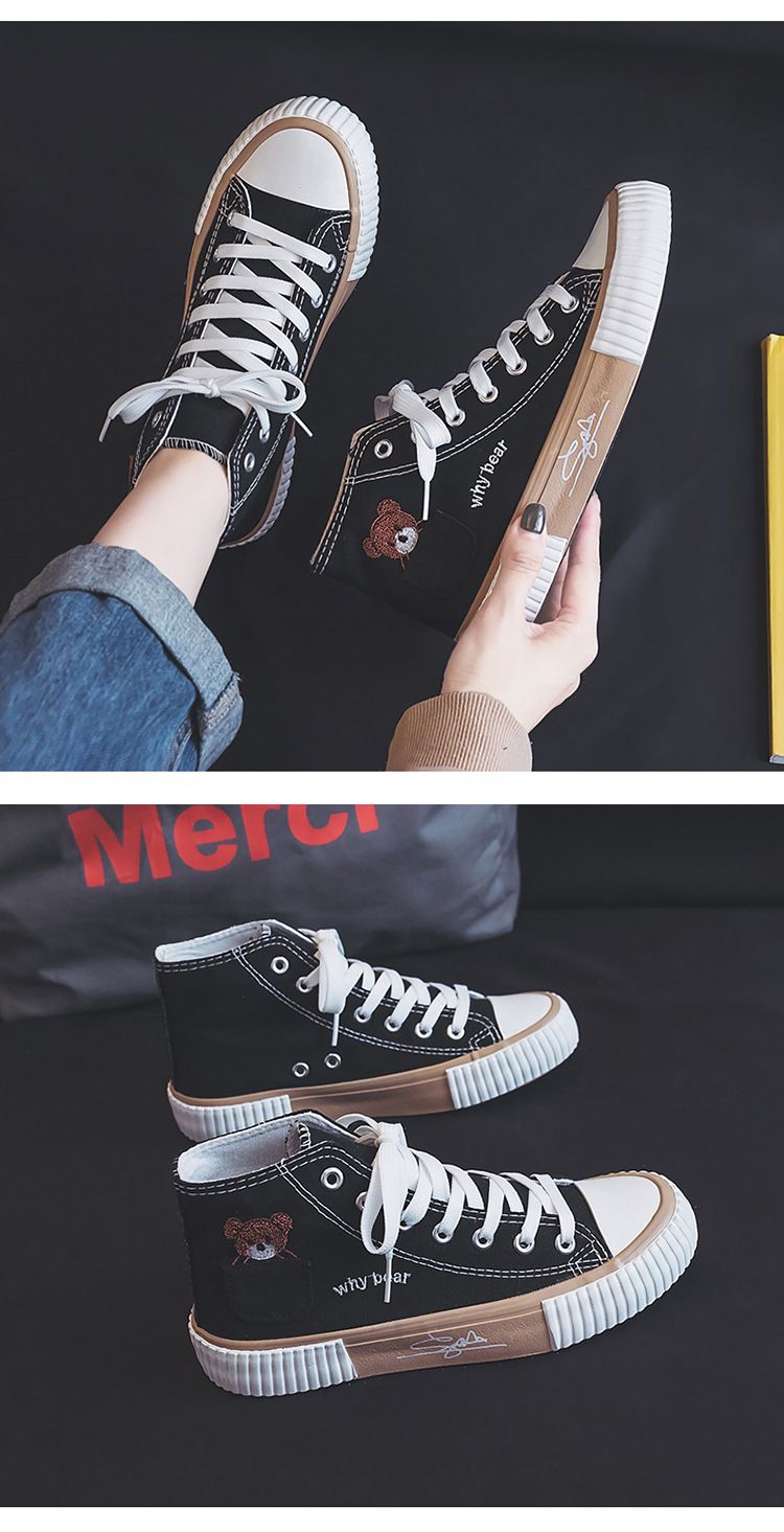 Unisex-Schuhe Stoffschuhe Atmungsaktive All-Match-High-Top-Schuhe mit weicher Sohle_voghion.com