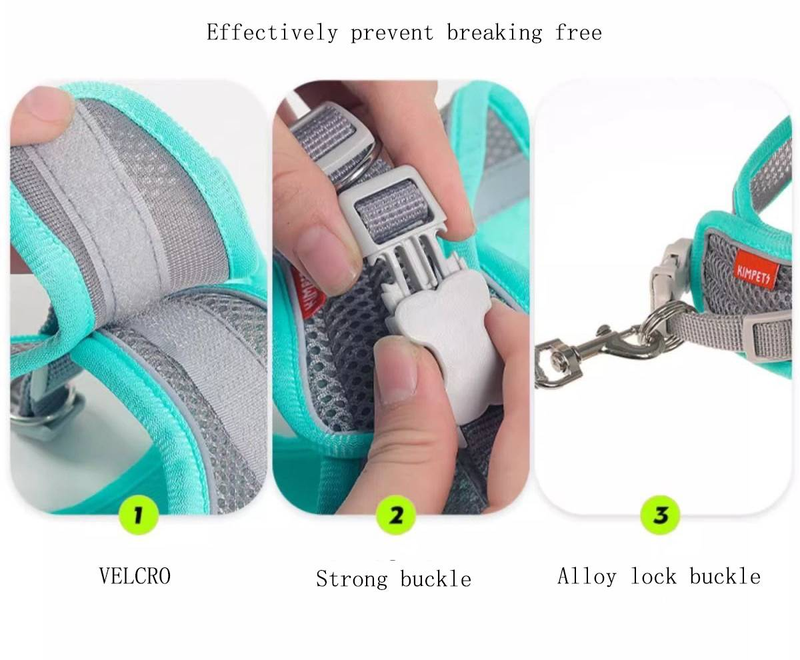 Corde de remorquage automatique universelle de 5 mètres pour chat et chien, gilet réfléchissant, respirante et confortable, pratique à utiliser_voghion.com
