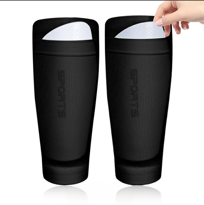 Sports Accessories guard socks double layer breathable mesh calf insert shin guard socks shin guard elastic pocket custom_voghion.com