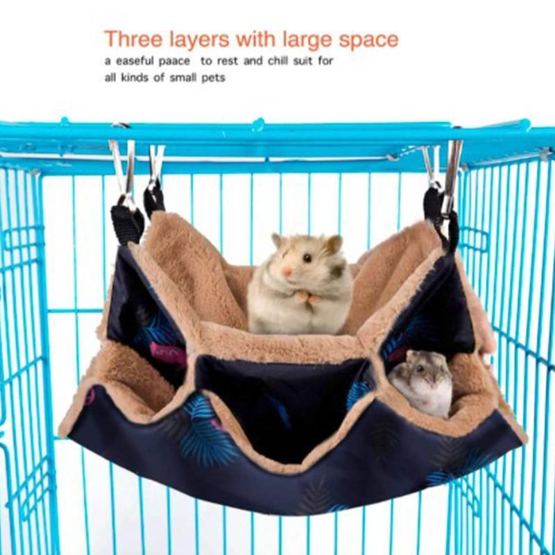 Cama colgante para animales pequeños Jaula tipo nido Suministros para mascotas_voghion.com
