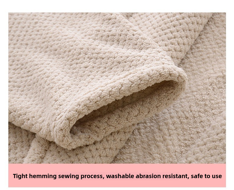 Albornoz de microfibra polar con diseño de piña, bata de spa larga de felpa, albornoz absorbente_voghion.com