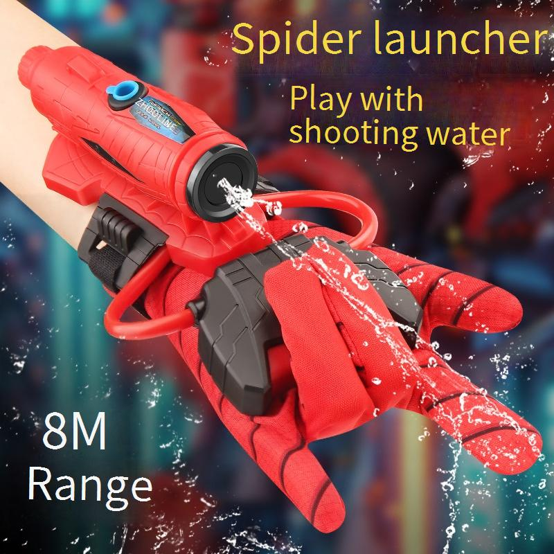 Pistola de água, lançador de homem, tecnologia preta, brinquedo infantil, menino, super-herói, pistola de água_voghion.com