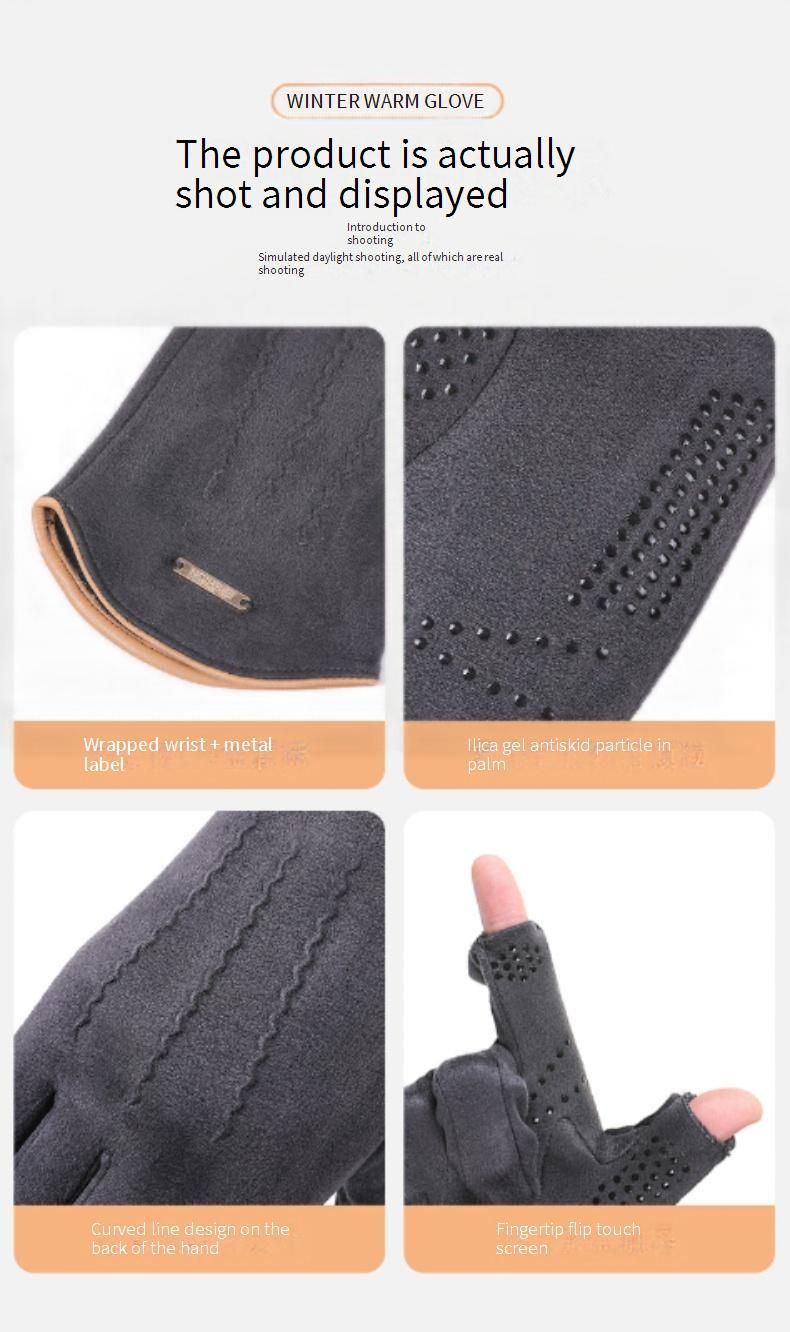 Gants de cyclisme d'hiver T-BAGWELL pour hommes et femmes - Compatibles avec les écrans tactiles, coupe-vent, antidérapants et thermiques, avec découpes pour les doigts et logo en métal_voghion.com