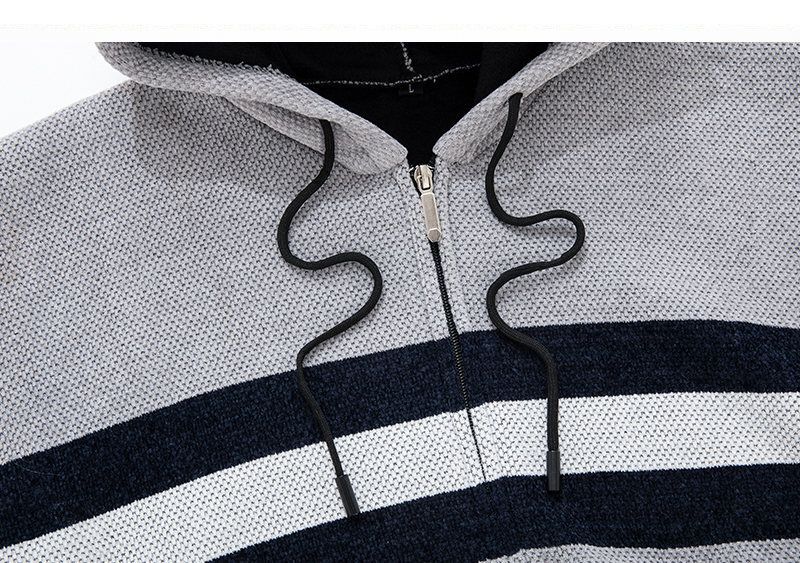 Herren-Winterjacke aus Fleece mit Sherpa-Futter und Kapuze – warmer, dicker Mantel für lässige Oberbekleidung (Hellgrau, Dunkelgrau, Schwarz, Weinrot, Marineblau)_voghion.com