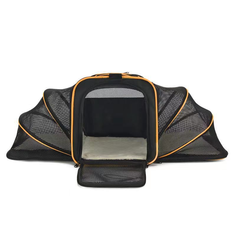 Borsa a tracolla per cani, doppia espansione, grande capacità, per viaggi all'aperto, portatile e traspirante, per gatti_voghion.com