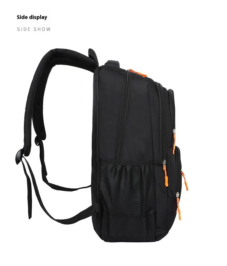 Fashionable letter printed sports made of PVC material, high school student backpack, large capacity, load reducing_voghion.com