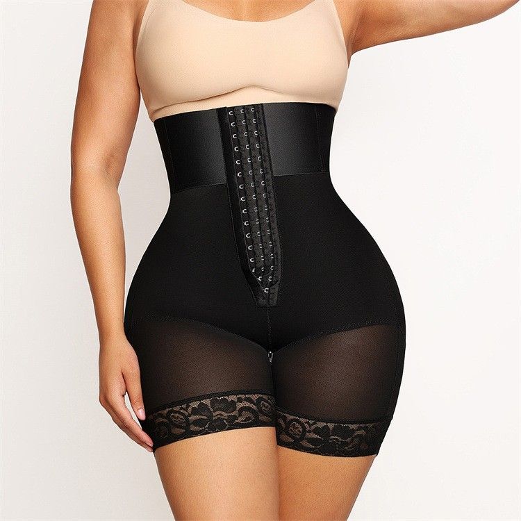 Women's Intimates Large Size Body Shaping Pants Postpartum Abdomen Lifting Hip Abdomen Pants Button High Elastic Shaping Pants_voghion.com