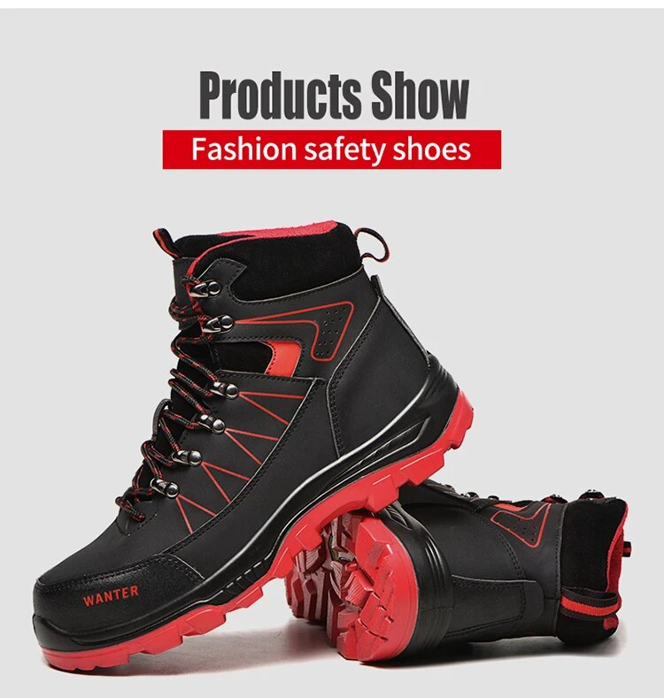 Bottes légères et confortables pour hommes, baskets de travail à bout en acier, chaussures de protection de sécurité indestructibles_voghion.com