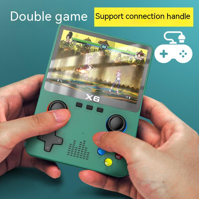 Kannettava videopelikonsoli X6 Sisäänrakennettu 8000+ Peliä 11 Simulaattoria Retropeli 3D Joystick Gamepad_voghion.com
