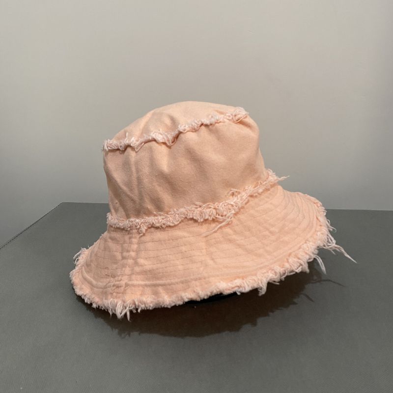 Women's Hats Double Sided Fisherman Hat Harajuku Personality Fur Edged Basin Hat All Match Outdoor Sunshade Foldable Couple Travel Hat_voghion.com