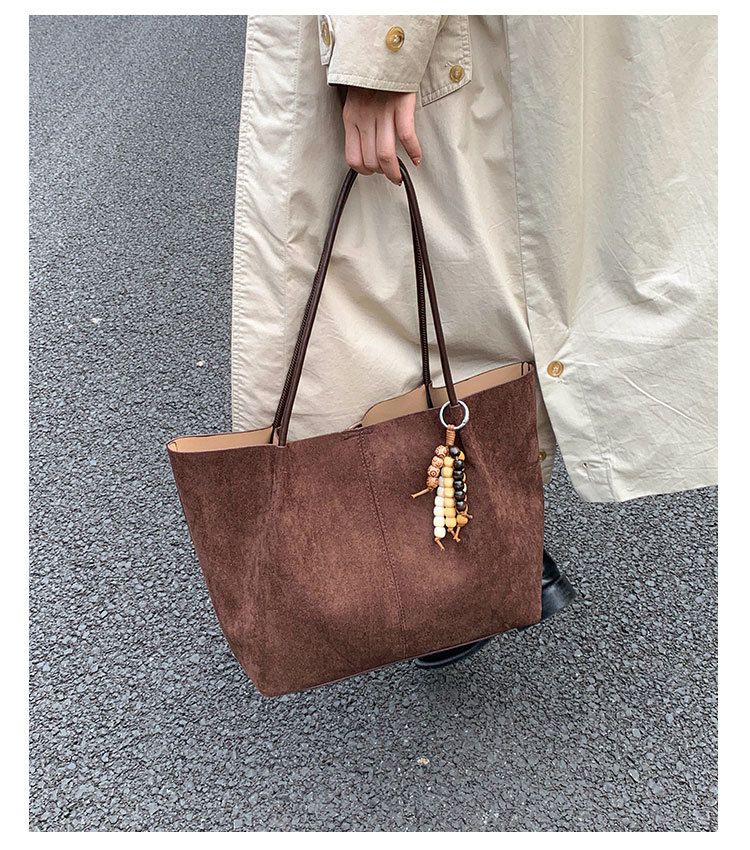 Borsa a tracolla semplice e di grande capacità, autunno inverno 2025, da donna, per uscire, lavorare e andare al lavoro._voghion.com