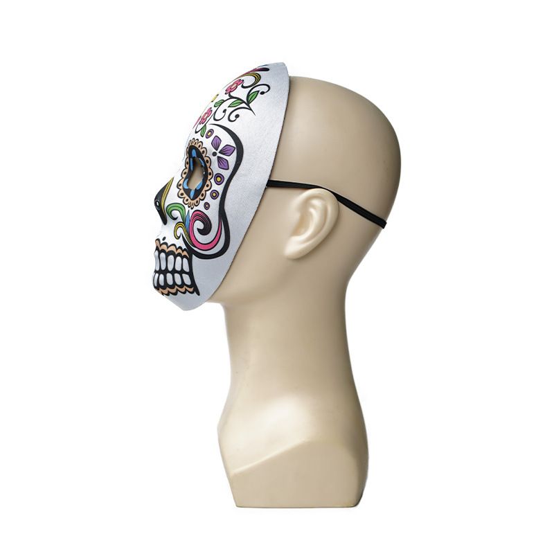 Maschera per il trucco di Halloween, trucco facile e veloce, ballo di fine anno, spettacolo teatrale, trucco spaventoso, maschera leggera, trucco abbinato_voghion.com