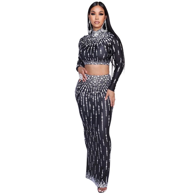 Trägerloses Crop-Top & Weite Hose Set - Elegantes Zweiteiler-Outfit für Damen_voghion.com