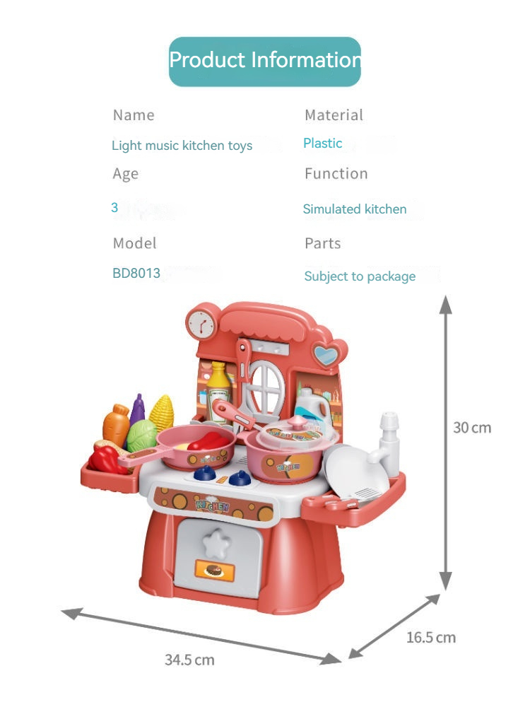 Set di giocattoli da cucina per la casa da gioco per bambini, per ragazze, pentola di riso, simulazione di cucina, utensili da cucina per bambini di 3-6 anni, regalo_voghion.com