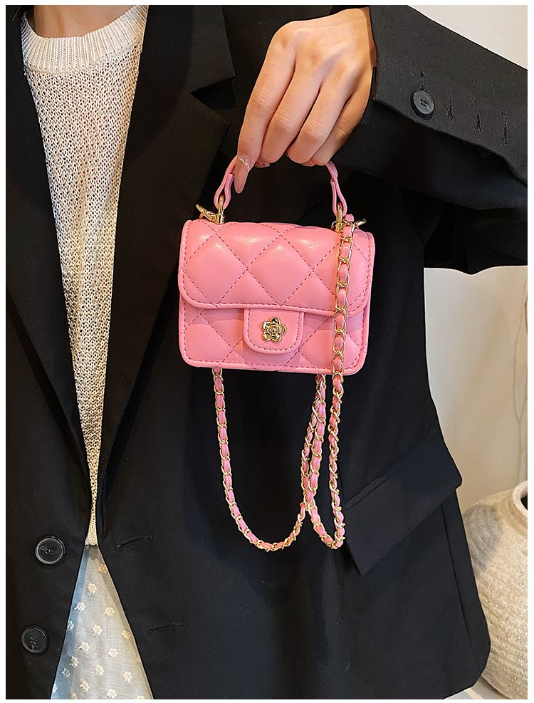 2024. aasta kevad, uus väike aromaatne stiil, mood mini laste vanematele mõeldud aksessuaarid käeshoitav kett Crossbody kott_voghion.com