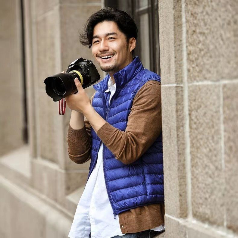 Autumn And Winter Down Jacket Men's Vest Lightweight Oversized Casual Cold Proof Warm Shoulder Jacket_voghion.com