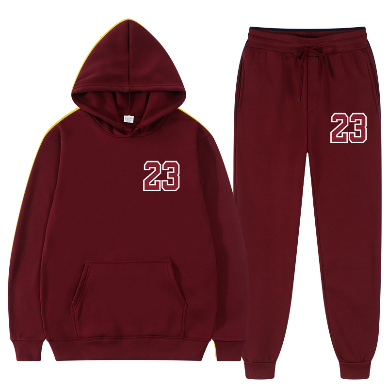 2 pièces ensemble hommes costumes ensembles solides femmes sweats pantalons de survêtement mode survêtement à capuche printemps automne polaire à capuche_voghion.com