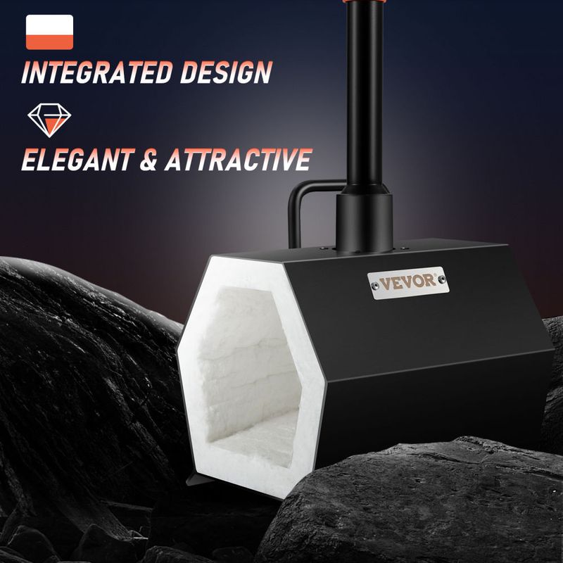 VEVOR Propane Forge Portable, Single Burner Tool and Knife Making, Large Capacity Blacksmith Farrier Forges, Mini Furnace Blacksmithing, Gas Forging T_voghion.com