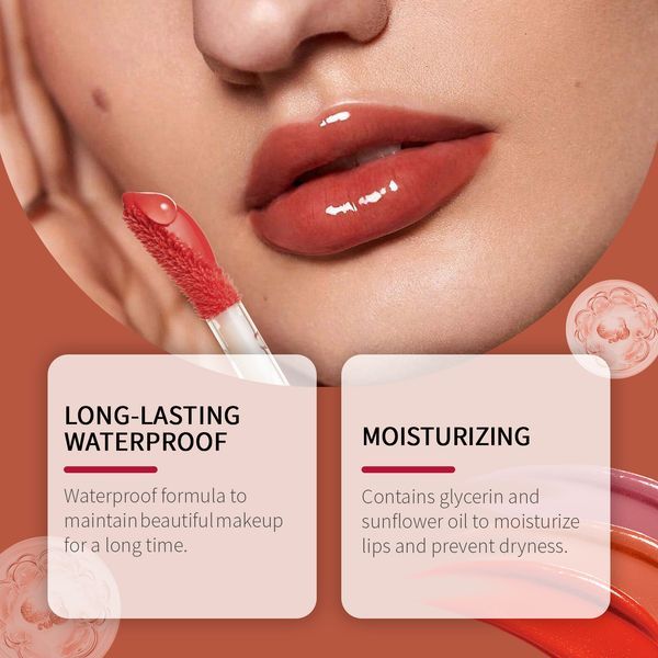 Eelhope Lip Glaze, Moisturizing And Hydrating, Easy To Color, Not Easy To Stick Cup Long-Lasting Portable Lipstick Glaze_voghion.com