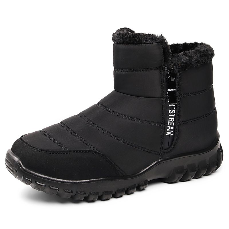 Snow Winter Thickened Fleece Lined Warm Versatile Comfortable Men's Boots_voghion.com
