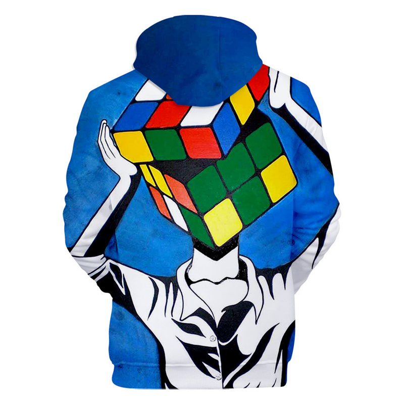 Sonbahar Hp Hop Kapşonlu 3D Rubik Küpü Hoodies Erkek Tişörtü Kadın Unisex Kazaklar Moda Çocuklar Hoody Rahat Erkek_voghion.com