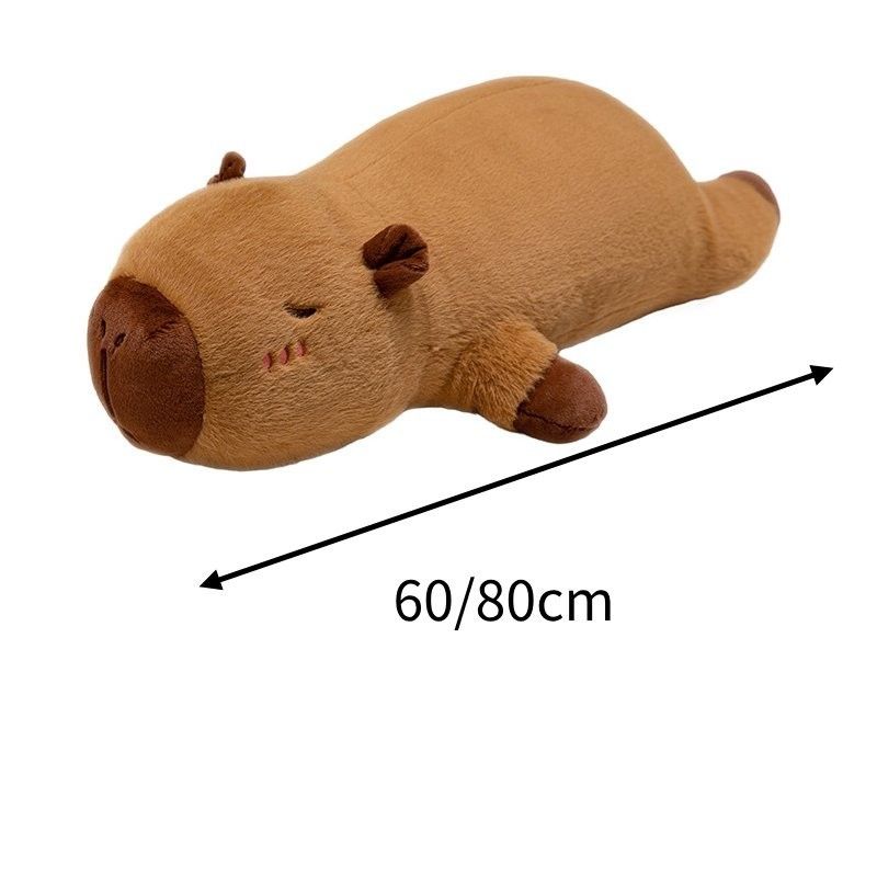Plush Capybara Adorable Doll Soft Toy Cozy Pillow For Relaxing Home At Comfort_voghion.com