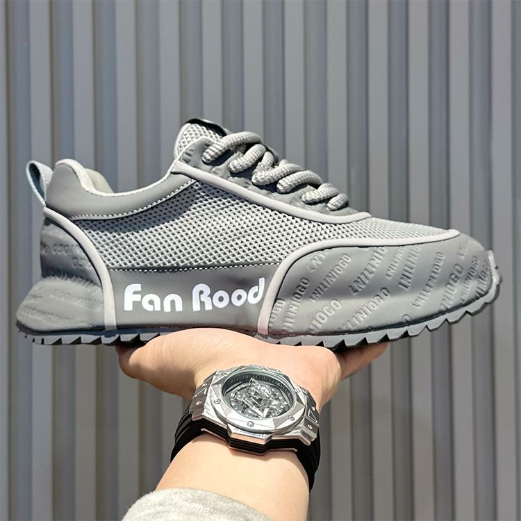 Unbeatable Quality European High-end Men's 2025 New Summer Mesh Breathable White Thick Sole Height Increasing Dad Shoes Men_voghion.com