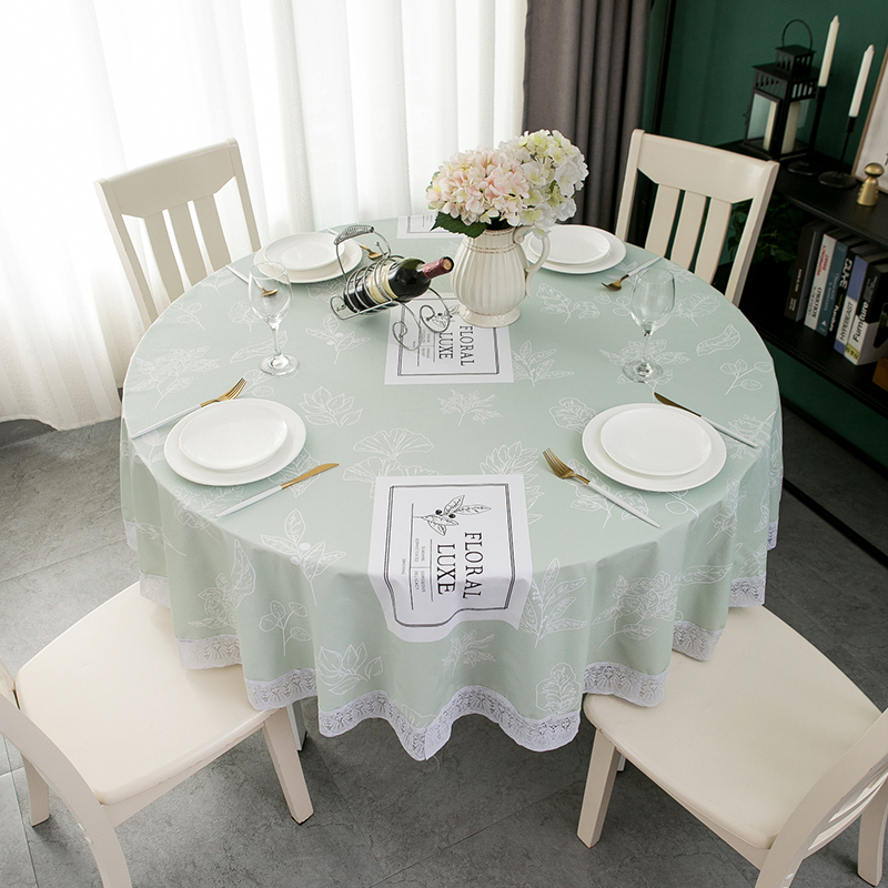 Tovaglia impermeabile, resistente all'olio e senza lavaggio Tovaglia Rotonda Piccola tovaglia in PVC per la casa fresca Tavolo da tè Nuovo stile cinese per tavolo in tessuto Art_voghion.com