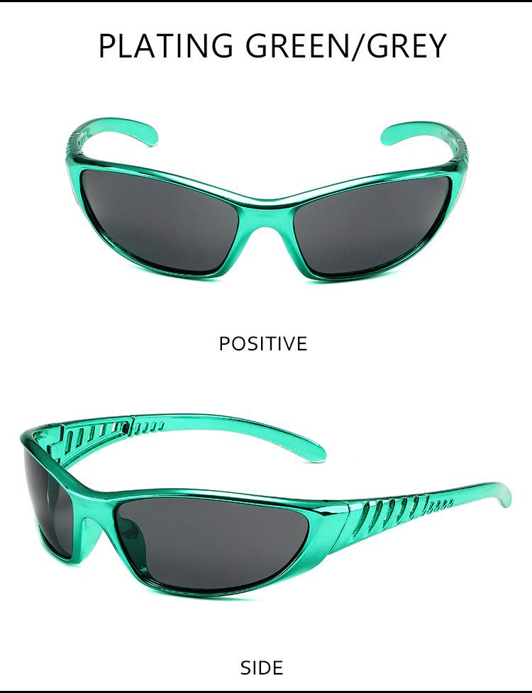 Y2K Silver Sunglasses Colorful Skeleton Glasses Futuristic Technological Sense Spicy Girl Net Red Sunglasses Cycling Glasses_voghion.com
