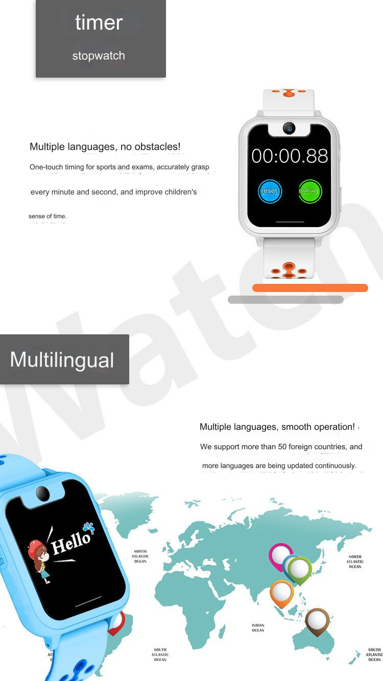 New S6 with touch screen, camera and flashlight for children, smart bracelet, positioning phone watch_voghion.com