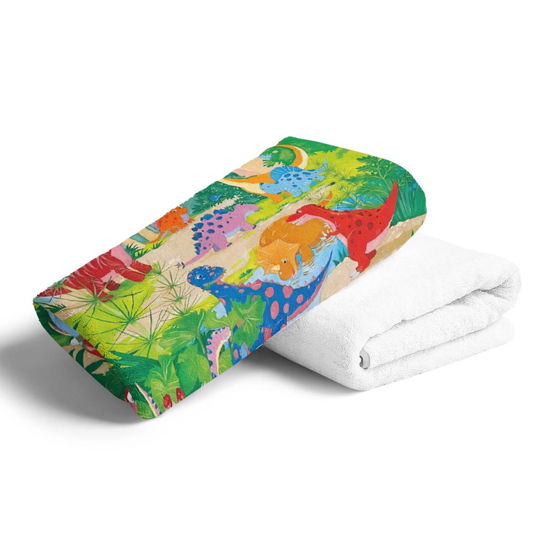 Dinozauru rotaļlietas, mīksti un īpaši absorbējoši viegli vannas dvieļi, piemēroti mugursomām, pārgājieniem, fitnesam, pludmalei, jogai_voghion.com