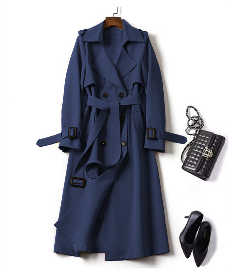 Ženski Temperament Slim Slim Waist Modni Trench Coat_voghion.com
