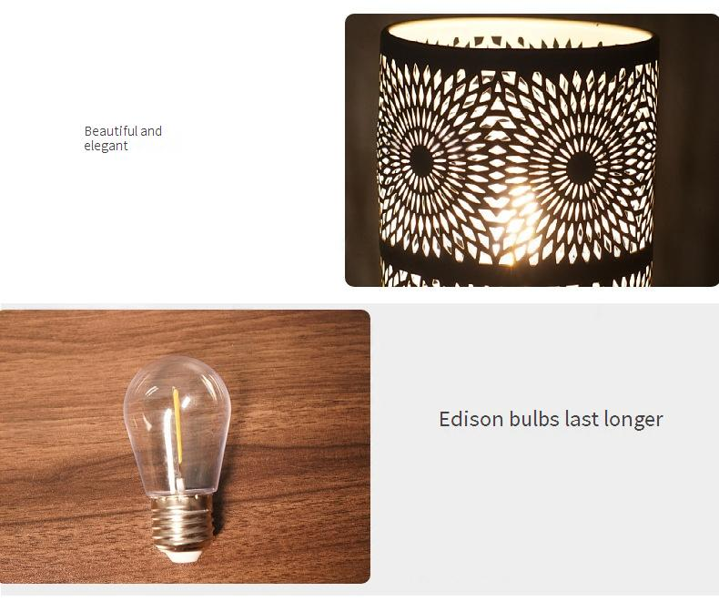 Portacandele creativi in ferro cavo, lanterna a vento semplice, lanterna bianca, ornamenti, regalo romantico per la casa_voghion.com