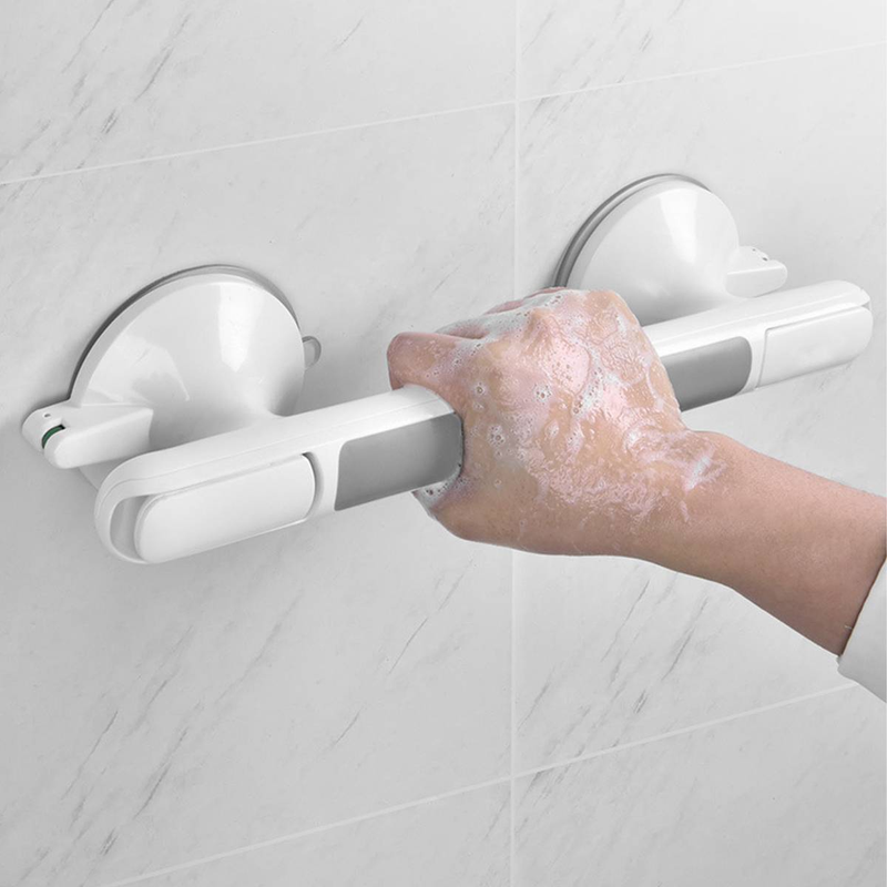 1 Stück Duschgriff Haltegriff mit starkem Saugnapf Badewanne Dusche Sicherheitshandlauf Kein Bohren Badezimmer Balance Bar für Senioren_voghion.com