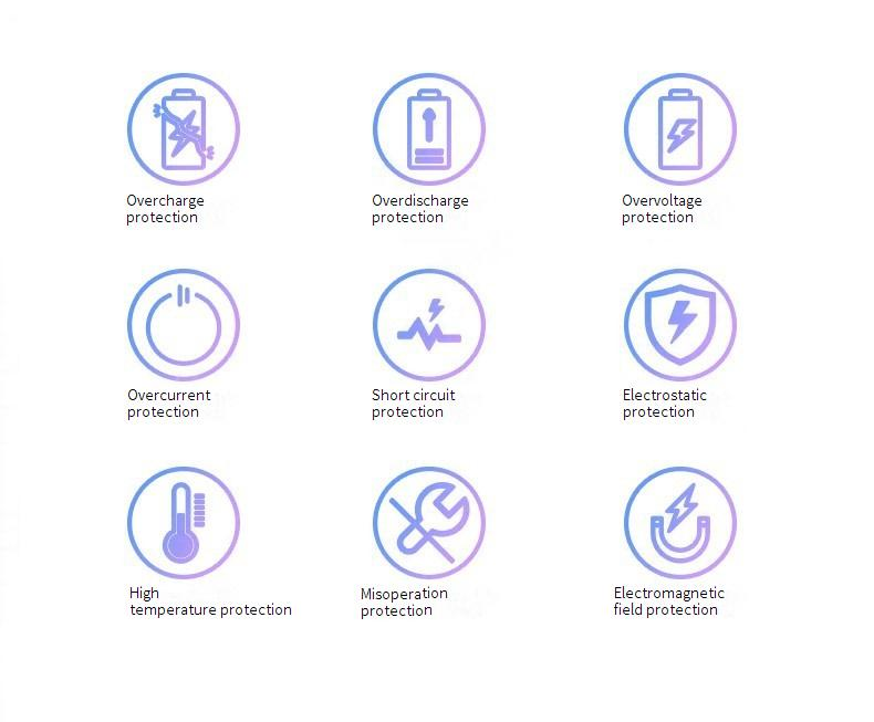 Ultraflache 20000 mAh Powerbank mit integriertem Kabel, 22,5 W Schnellladung, tragbares Mini-Ladegerät für iPhone und Android (Lila, Blau, Schwarz, Weiß) _voghion.com