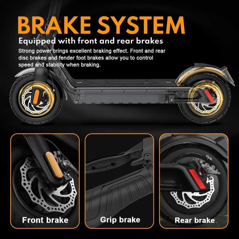 Electric Scooter Kixin X9 PLUS 10inch 36V15.6AH Battery_voghion.com
