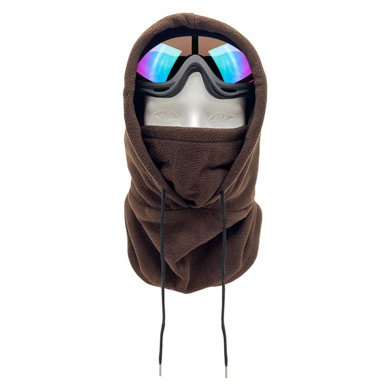 Adjustable Winter Fleece Balaclava Face Mask - Windproof Cycling Neck Warmer With Glasses-Compatible Design For Men & Women (Multiple Colors)_voghion.com