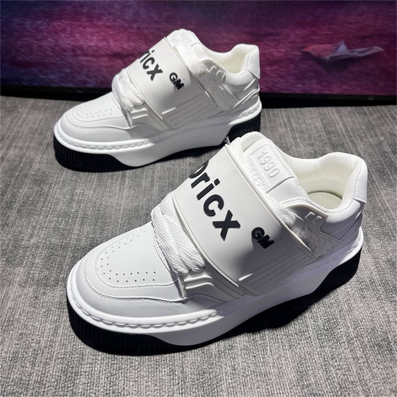 2026 Fashion Sneakers Jogging Shoes Youth/Men Artificial PU Splicing Low Top Velcro Thick Sole Non-Slip Wear-Resistant Running Shoes_voghion.com