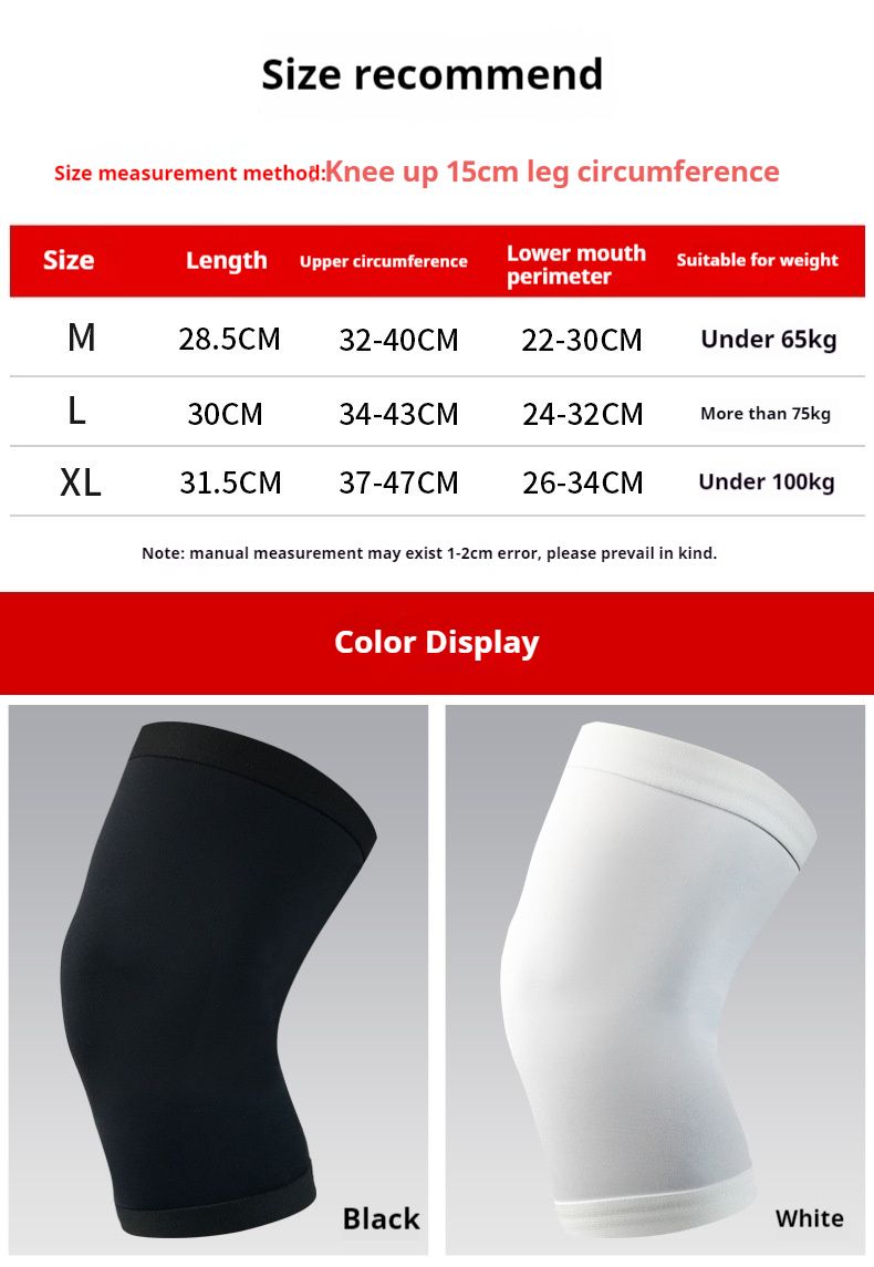 Genouillères de basket-ball, protège-jambes de compression tricotés, collants, course en extérieur, fitness, cyclisme, alpinisme_voghion.com