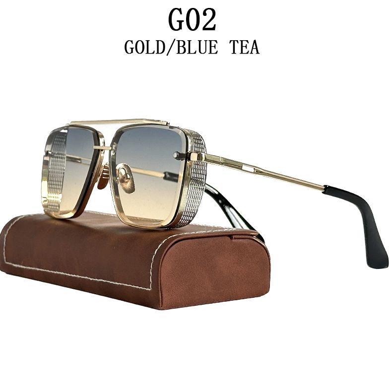 2023 Steampunk Per Gli Uomini Vintage Punk Occhiali Da Sole Donne Alla Moda Piazza Occhiali di Moda Luxe Gafas De Sol Hombre Zonnebril_voghion.com