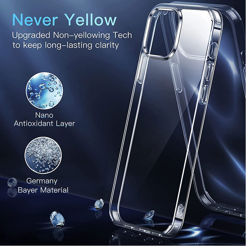 Custodia trasparente ultra sottile per iPhone 14 13 12 11 Pro Max 12Mini 13Mini Silicone morbido TPU per iPhone 14 6 7 8 6s Plus X XR XSMAX SE2 Cover posteriore_voghion.com